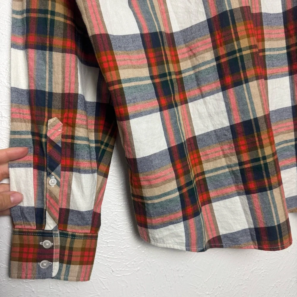 J. Crew Plaid Flannel Button‎ Down Shirt